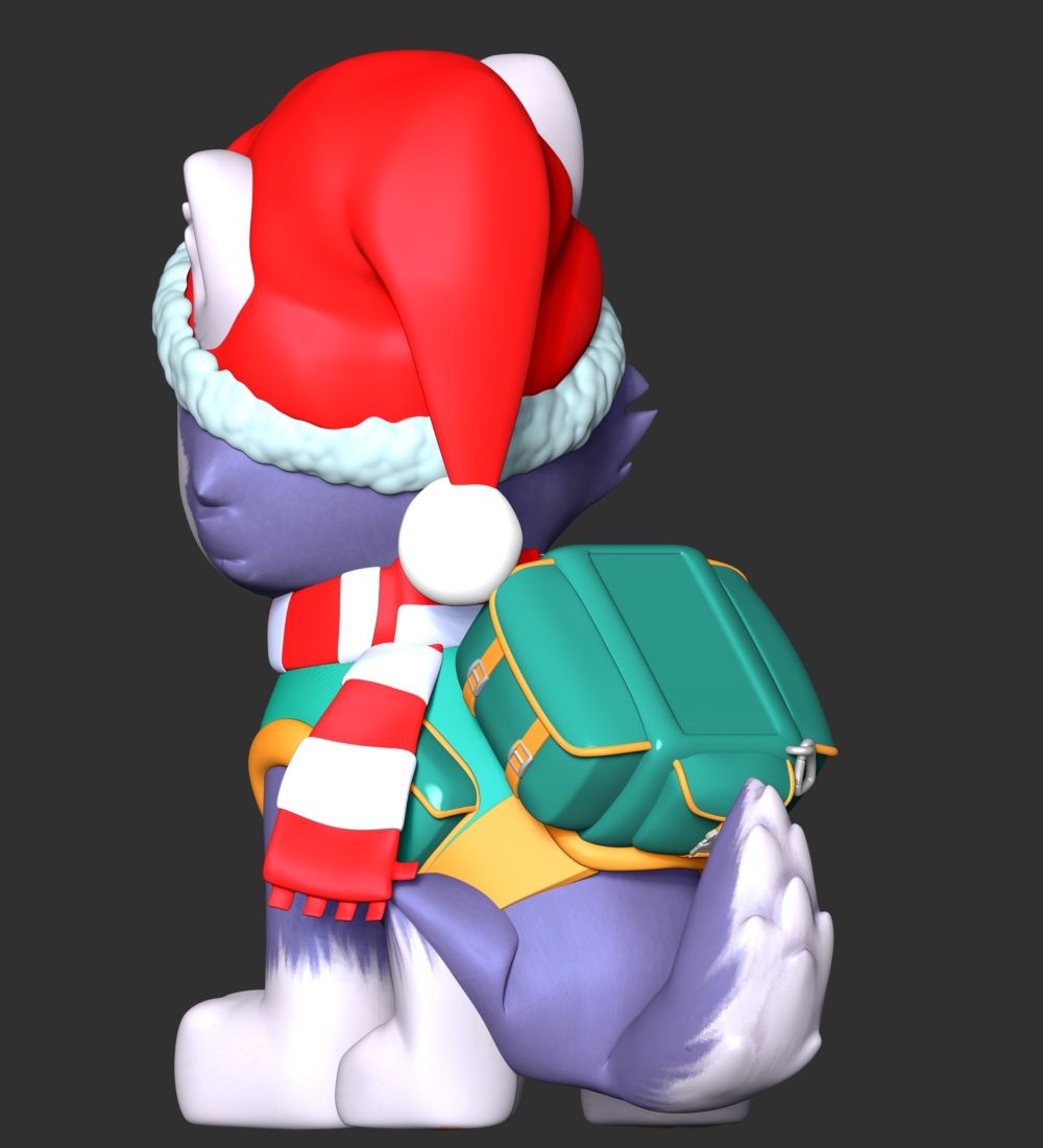 3D file Everest Christmas - Paw Patrol 🎄・3D printer model to