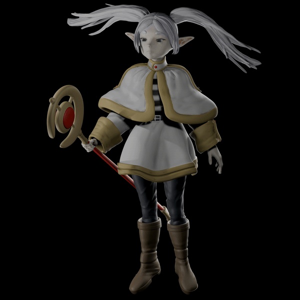 悬浮在空中的魔法师芙莉莲