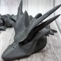 'HORNY DRAGON' - PRINT-IN-PLACE, ARTICULATED DRAGON-3