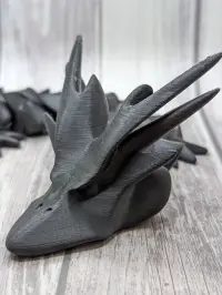 'HORNY DRAGON' - PRINT-IN-PLACE, ARTICULATED DRAGON-3