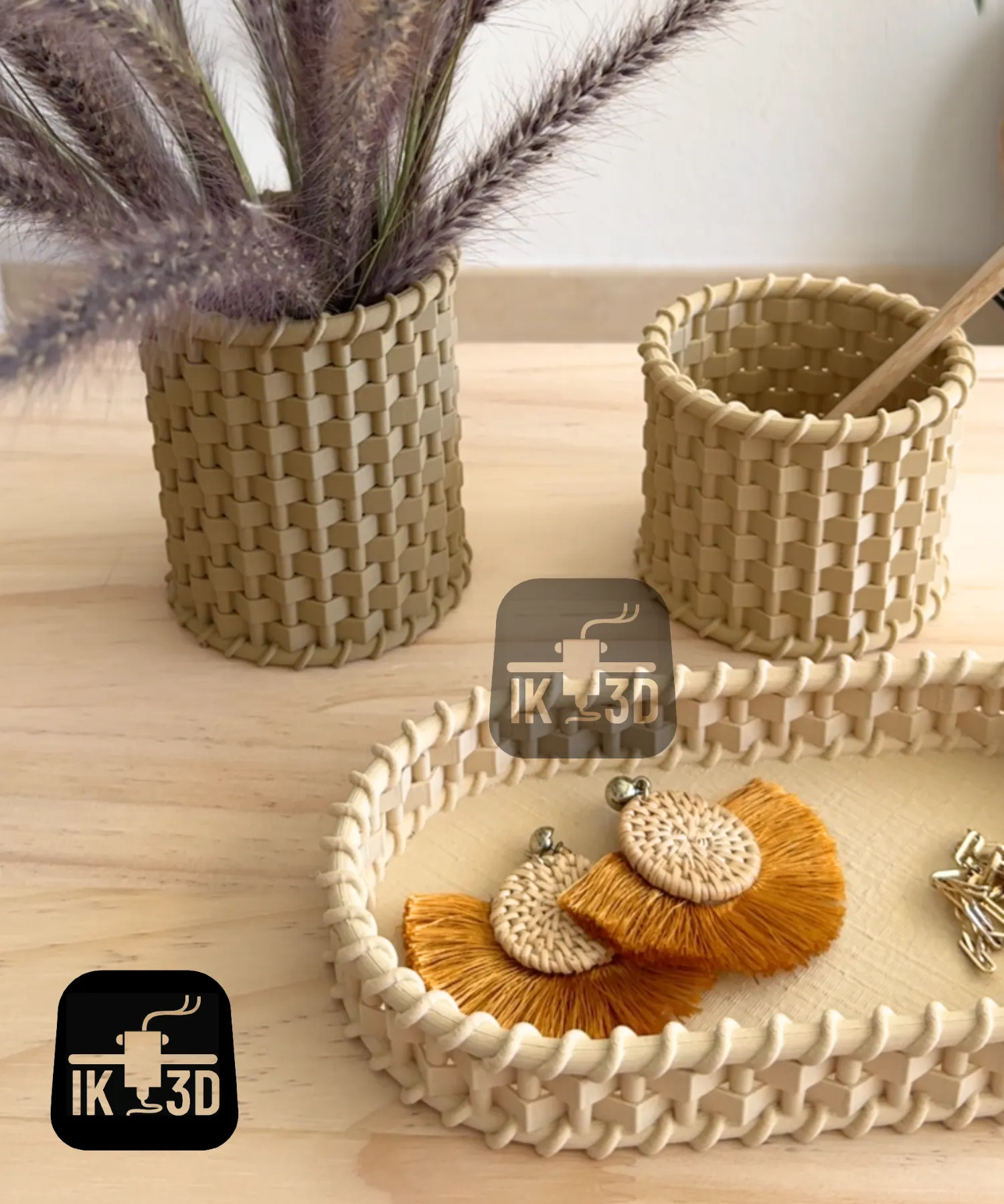 Wicker Container Set / No Supports