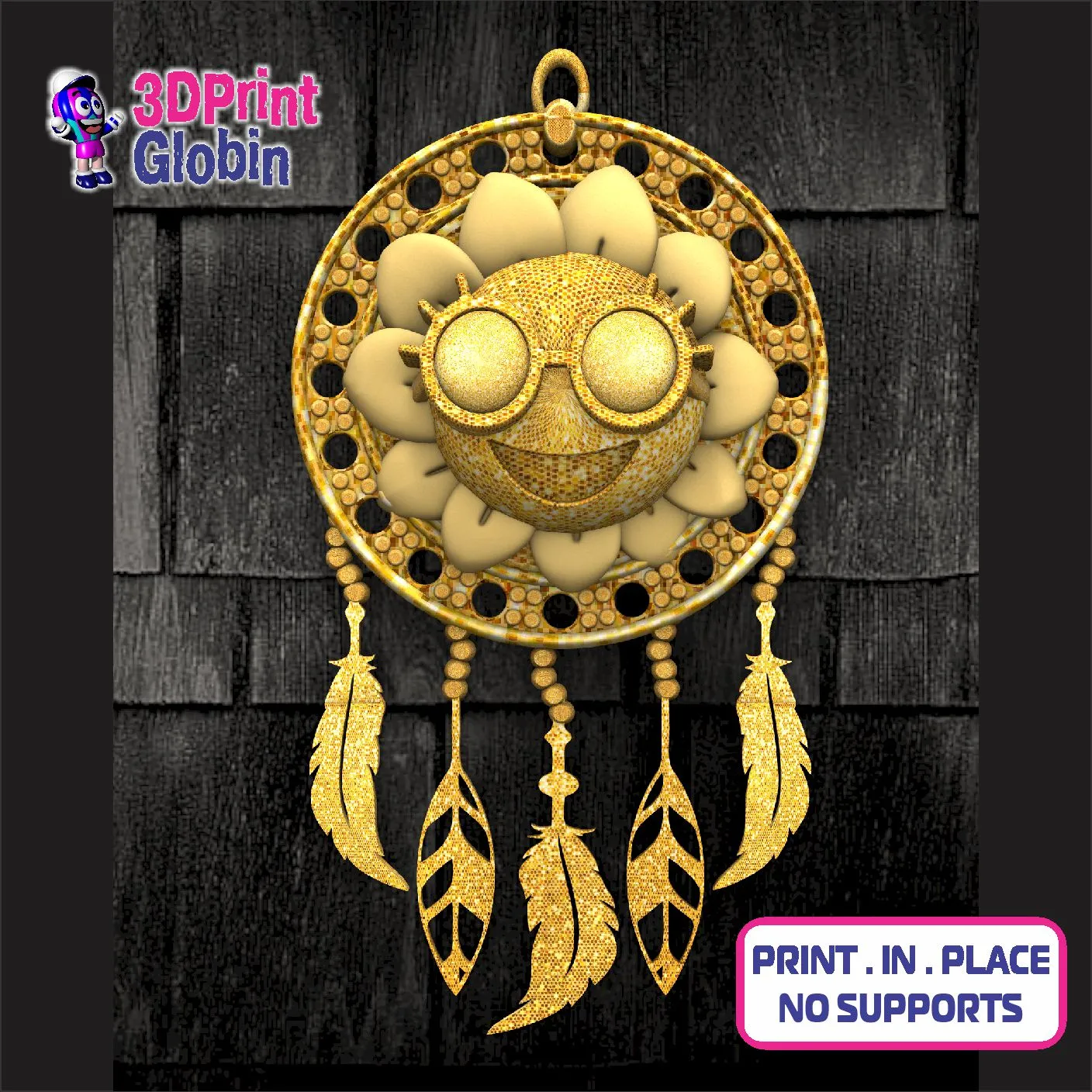 Dream Catcher Girasol Feliz - Atrapasueños