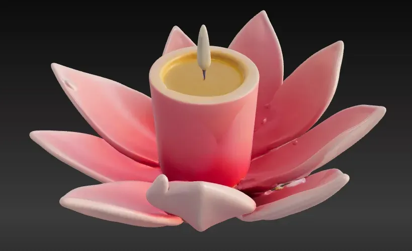 Lotus Flower - tea candle holder