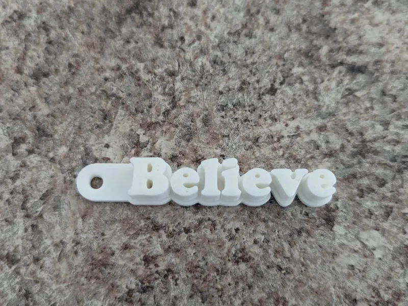Believe Keychain