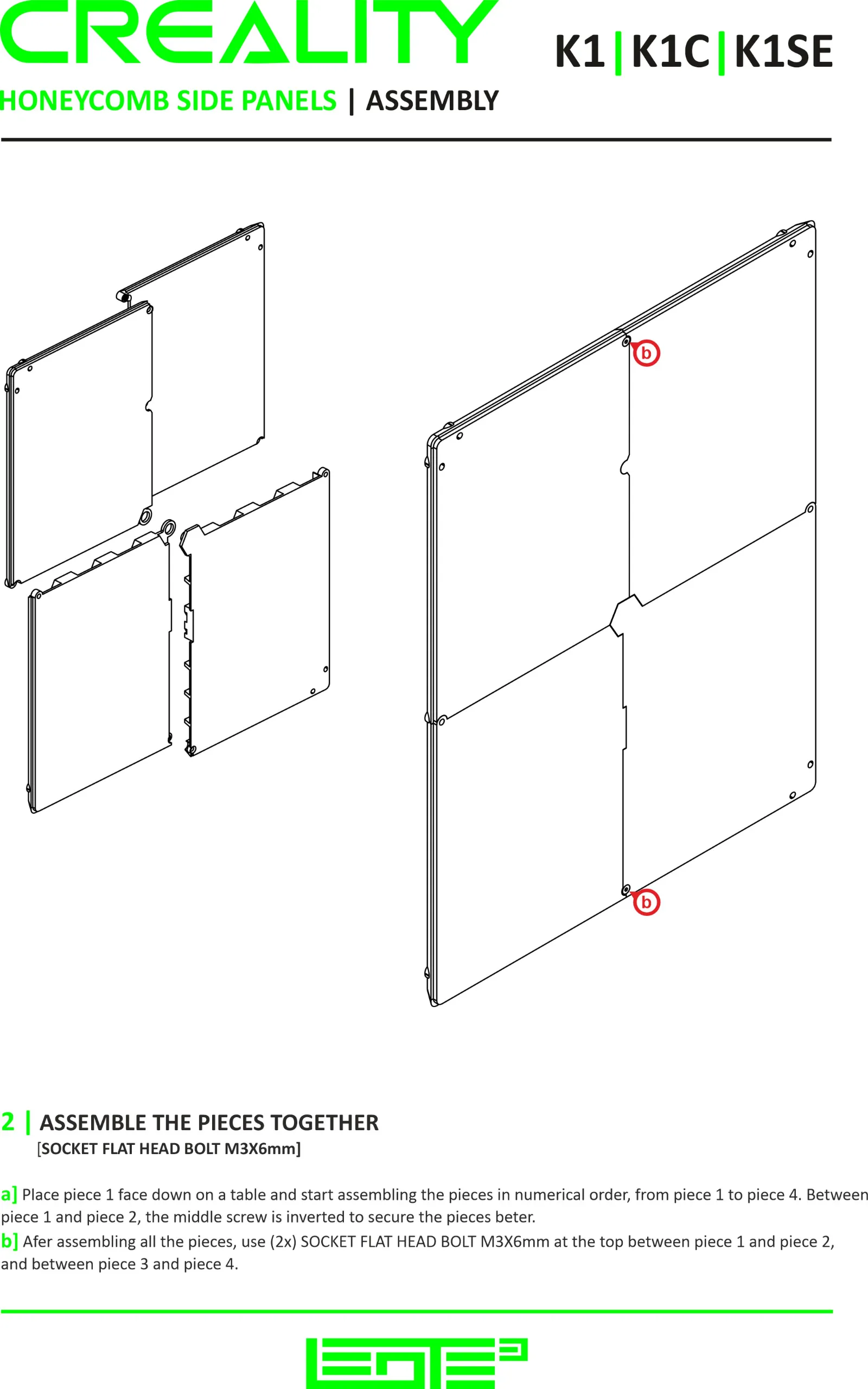 CREALITY K1|K1C|K1SE - SIDE PANELS [CLOSED+SPOOL HOLDER]