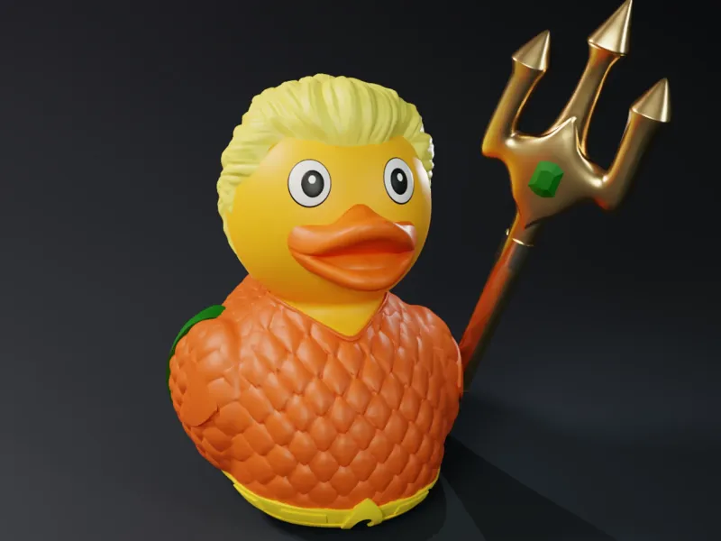 Cute Aquaman Rubber Duck