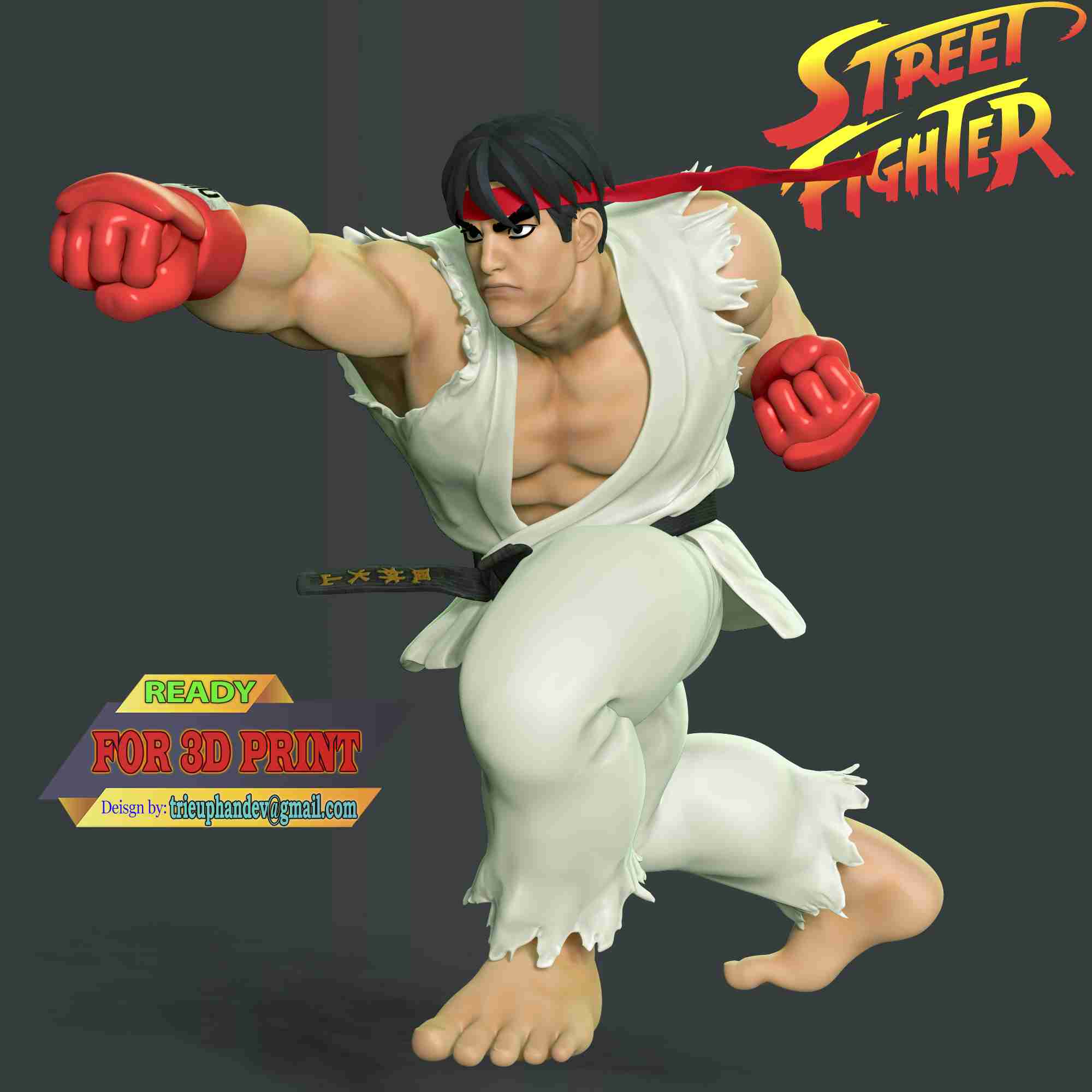 Ryu Street Fighter Alpha | 3D Print Model