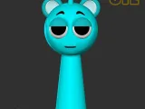 Sprunki Incredibox Sky Blue STL 3D Character Fanart-0