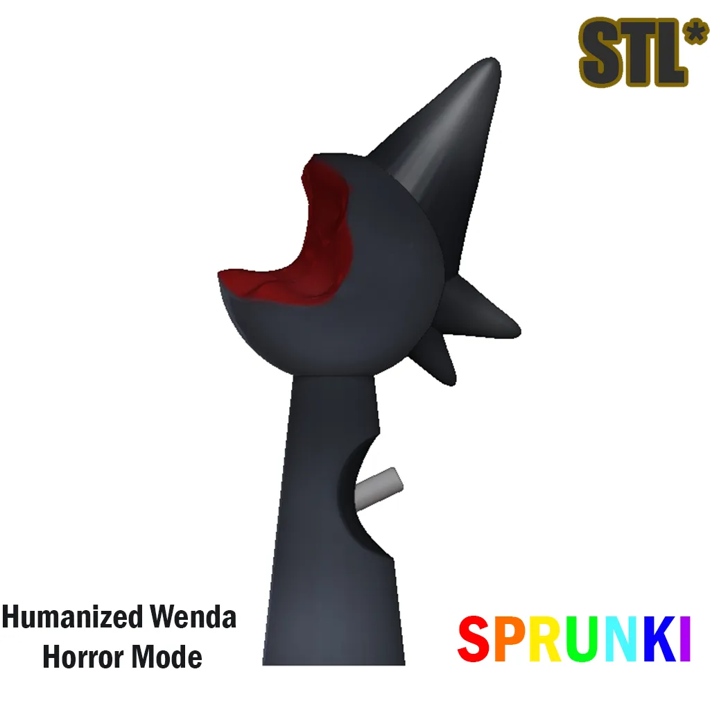 Sprunki Incredibox Wenda Horror Sprunki STL 3D Character Fan