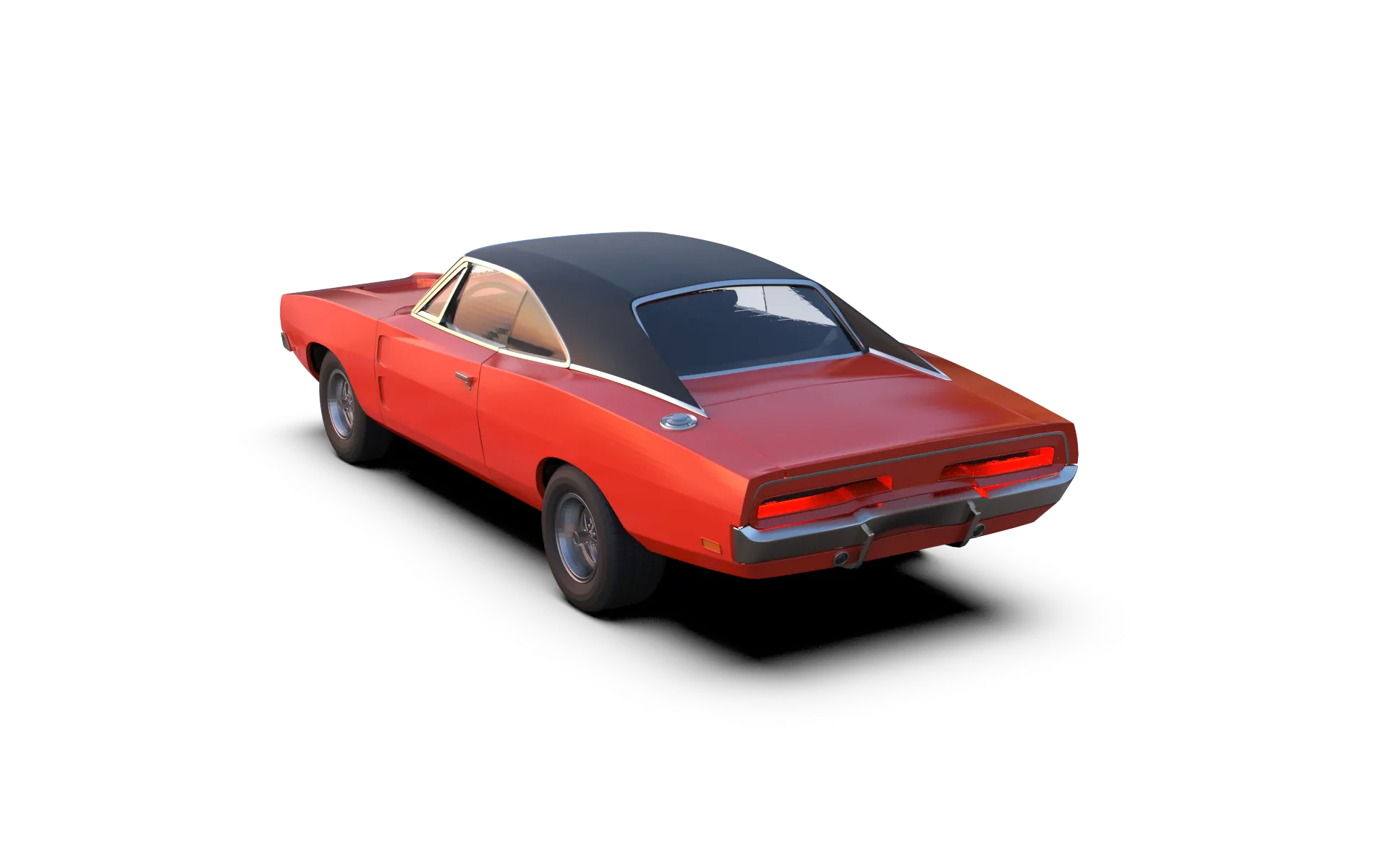 Musclecar Charger dodge 3d print model toy Car STL File