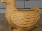 Majestic Eagle Planter 3D Model STL File for 3D Printing-1