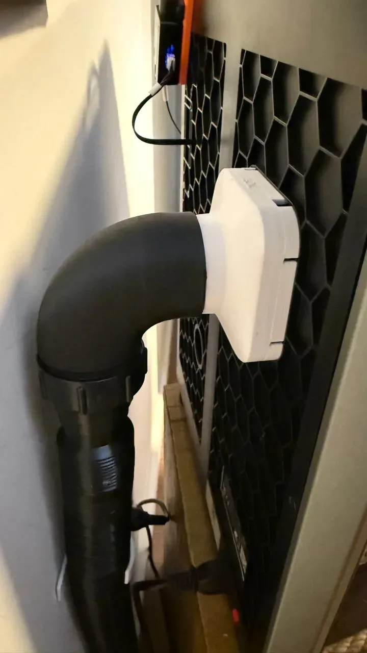 K1C Exhaust kit, adapter, elbow and wall bracket