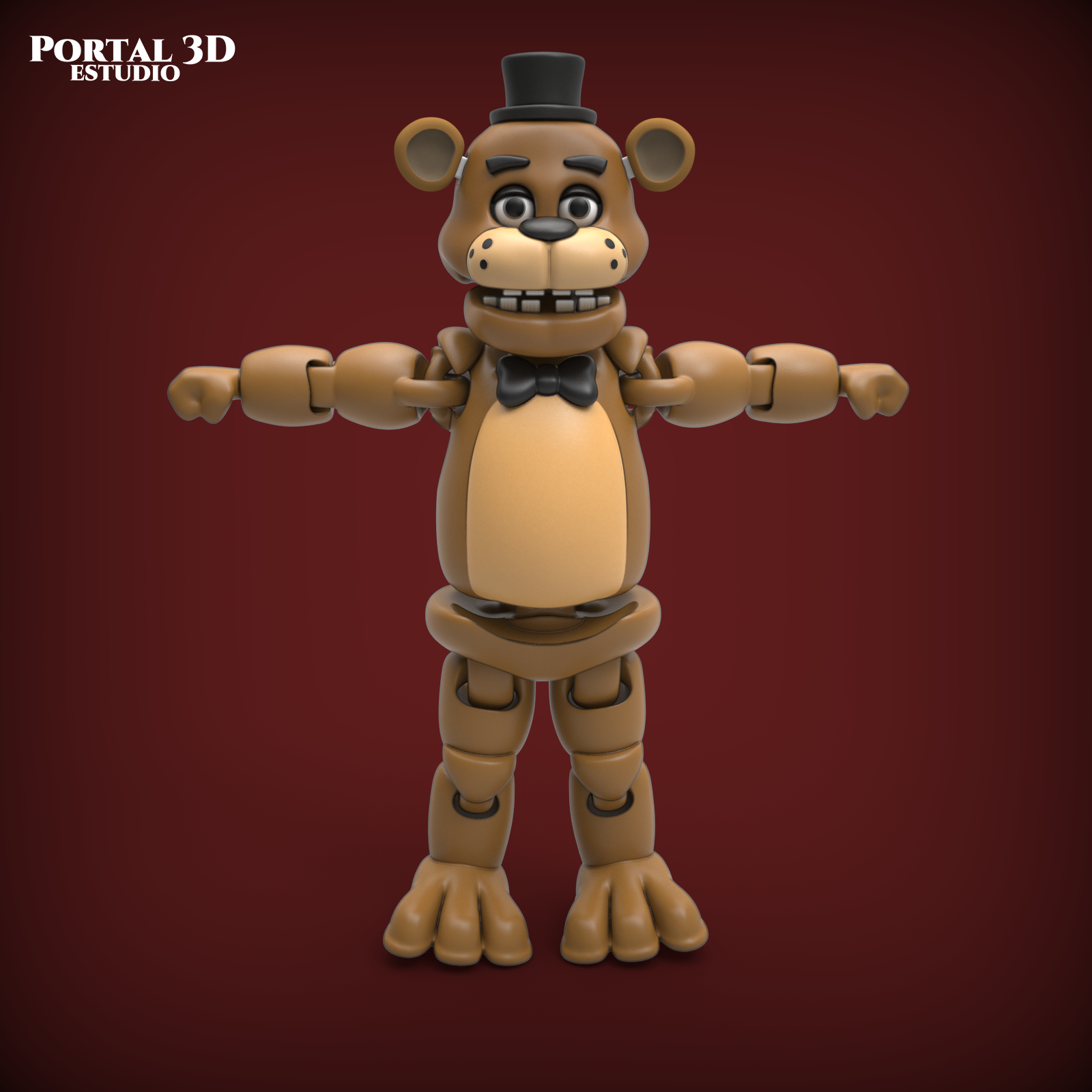 Freddy Fazbear mask FNAF, 3D models download