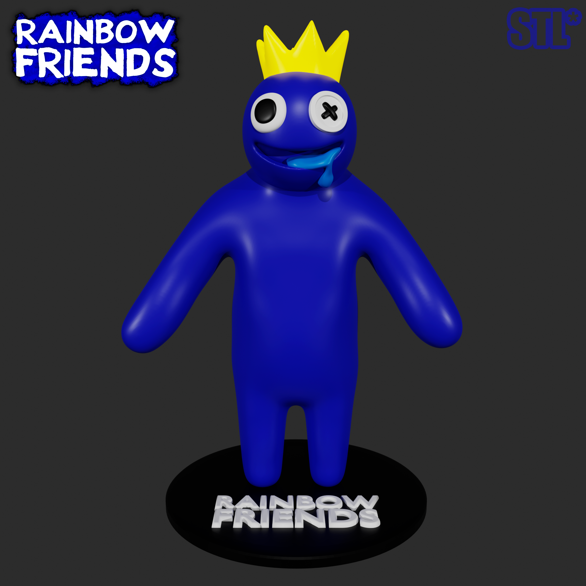 ALL MONSTERS FROM ROBLOX RAINBOW FRIENDS, 3D FAN ART, 3D models download