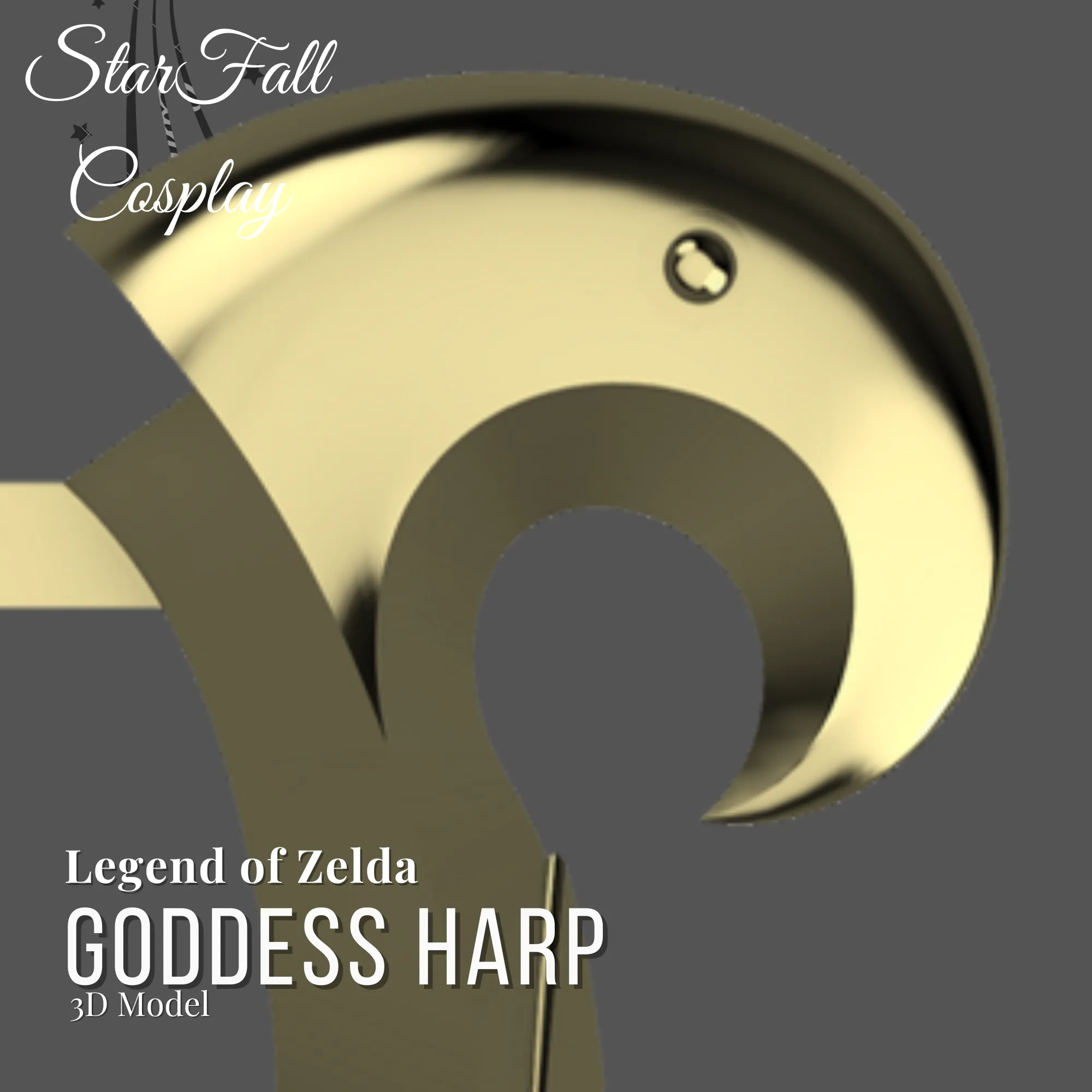 Cosplay STL Download - Goddess Harp Skyward Sword Legend of Zeldaby ...