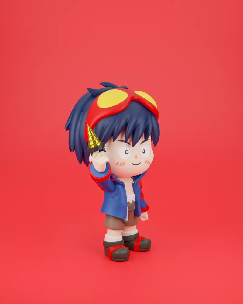 Chibit 068 : Simon (Tengen Toppa Gurren Lagann)