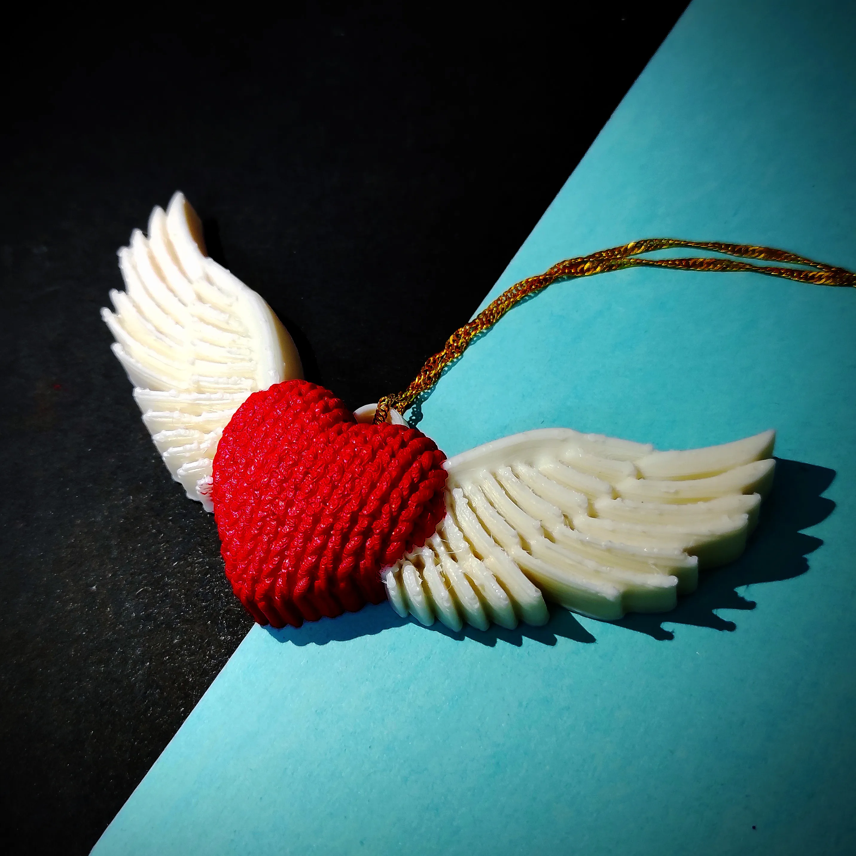 winged heart (2in1 knitted and simple models)