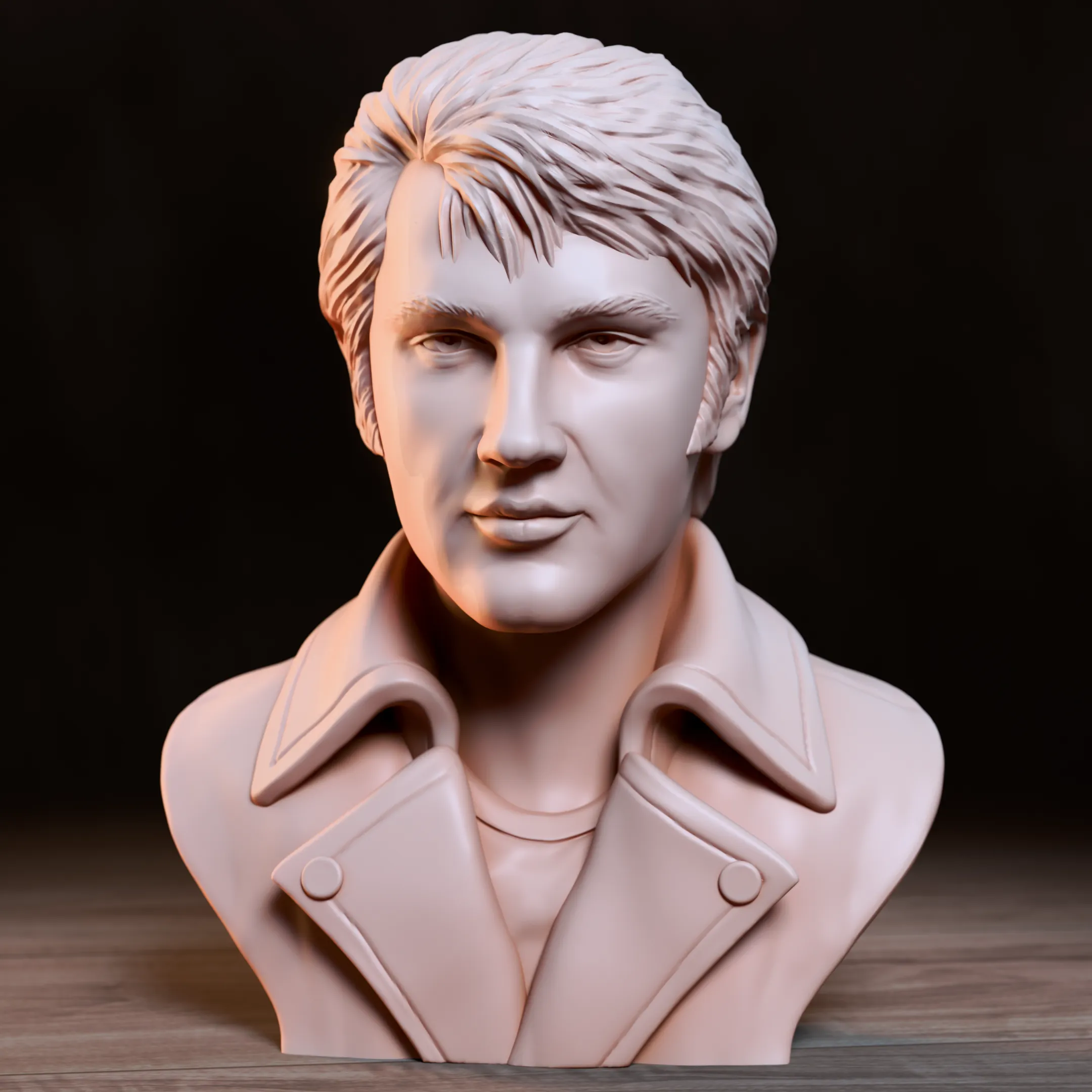 Elvis Presley Bust – 3D Printable Music Icon Sculpture