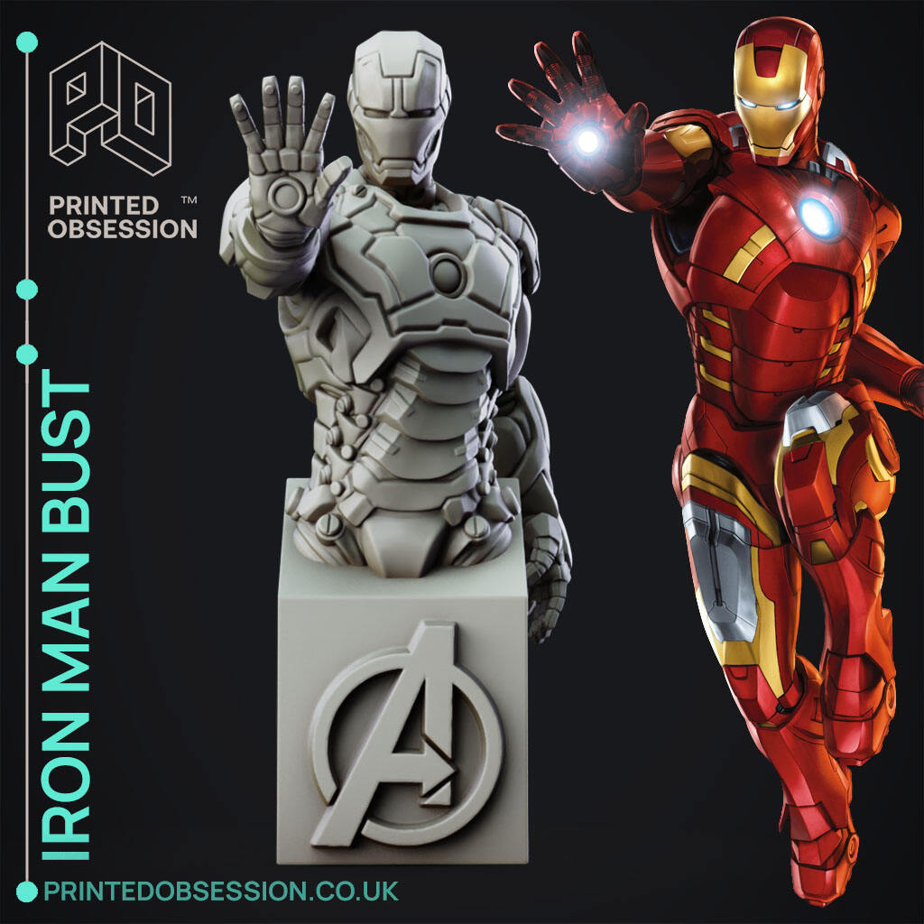 Iron Man Bust - Marvel - Fan Art-0