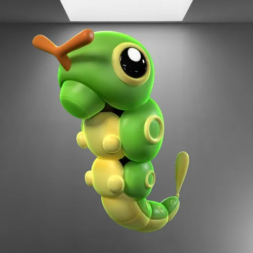 Pokémon Caterpie (#0010) 3D Printing STL File