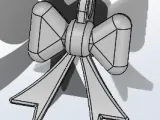 Bow keychain charm-1