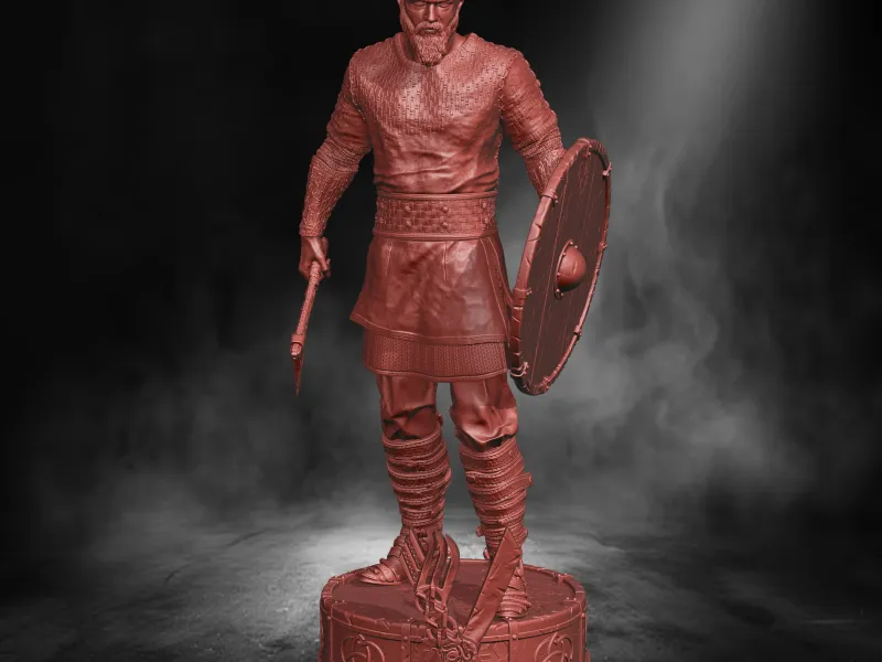 Ragnar Vikings Fan Art – 3D Printable Statue ⚔️🛡️