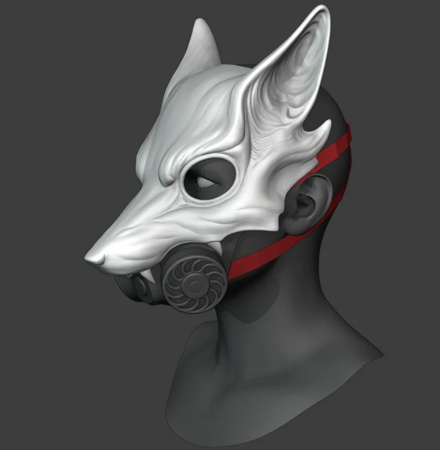 Wolf gas mask for Cosplay Halloween