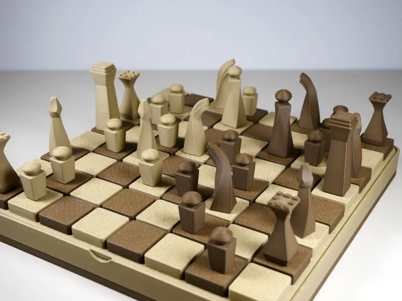 Set di scacchi Forma con scatola