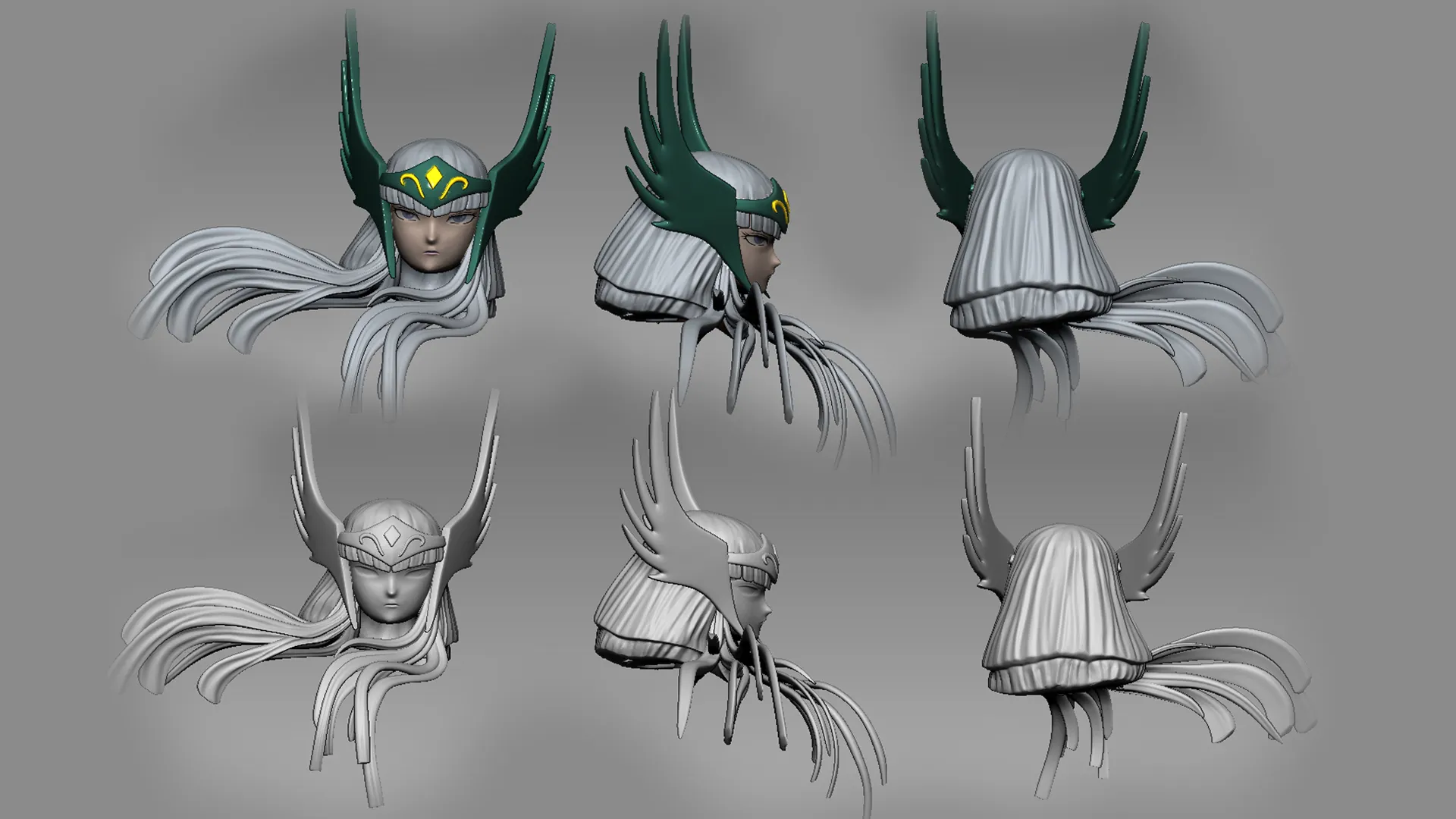 Characters & Creatures STL Download - Hilda de Polaris Saint Seiya