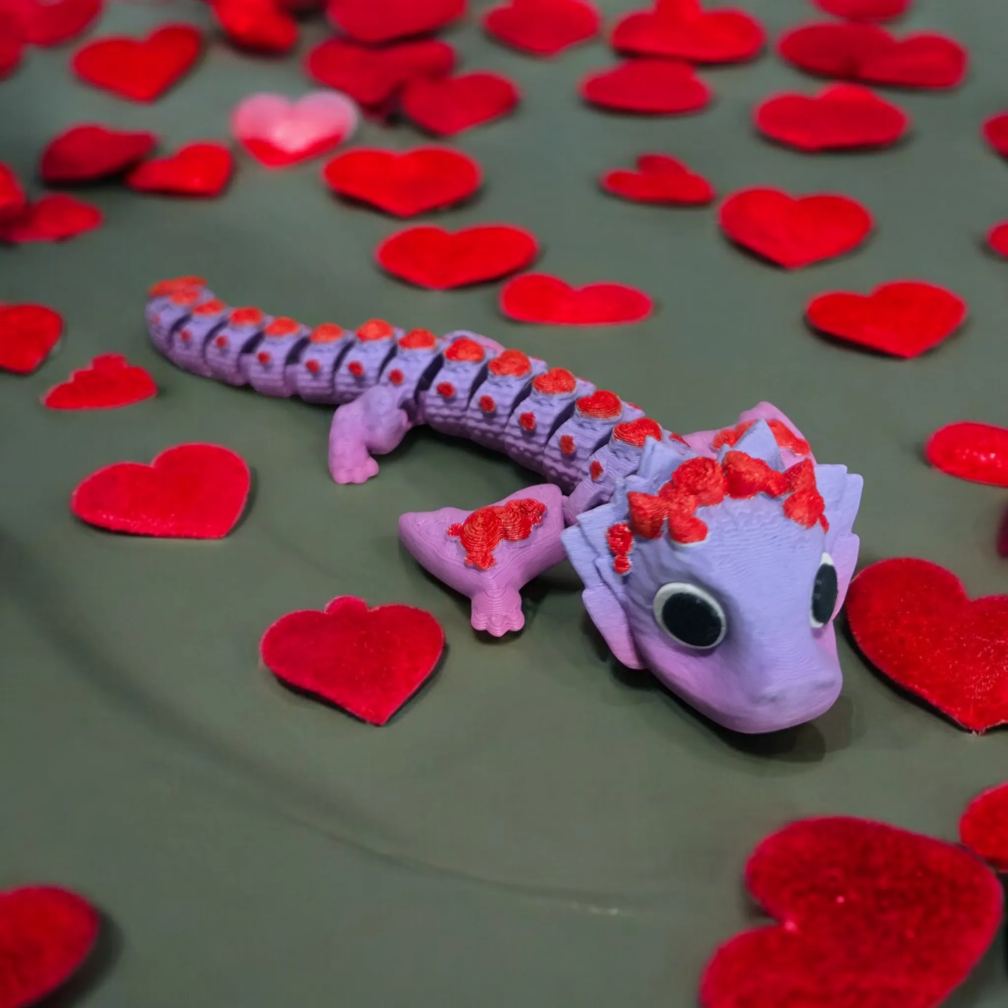 Mini Flexi Articulating Valentine Dragon