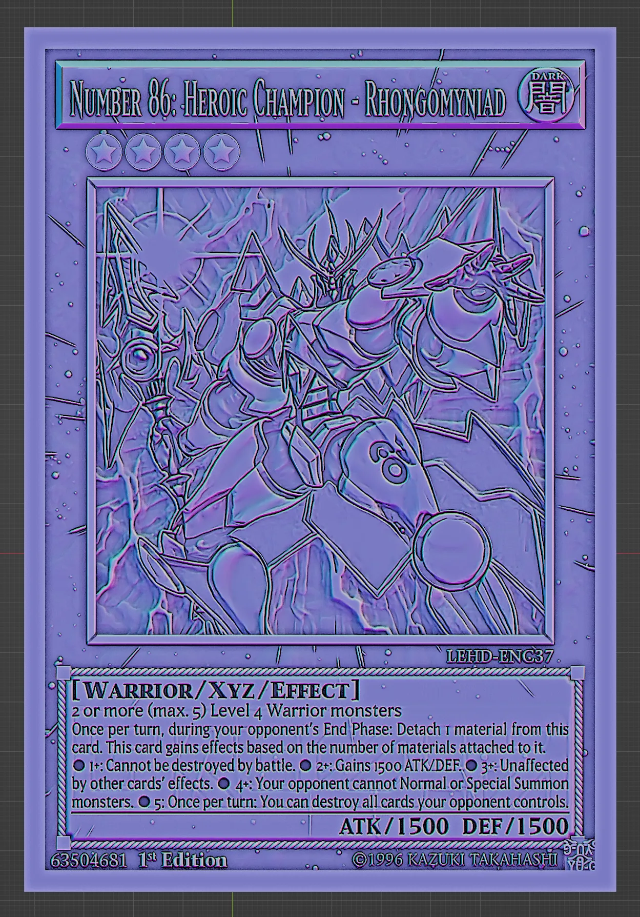 NUMBER 86: HEROIC CHAMPION - RHONGOMYNIAD - YU-GI-OH!