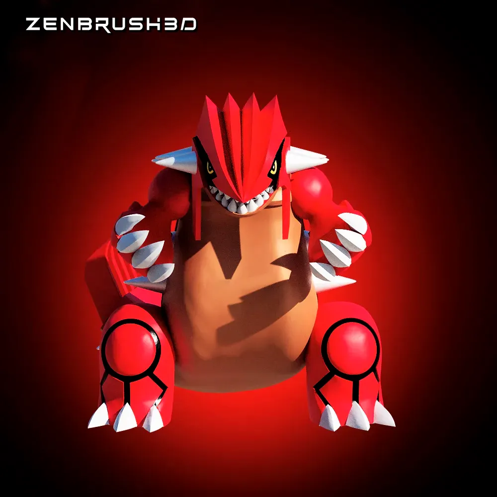 GROUDON - POKEMON 3D PRINTING