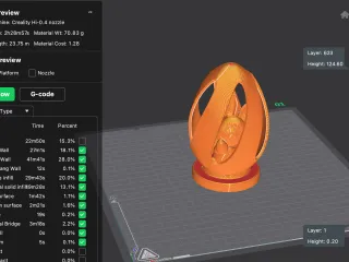 Easter egg with bunny