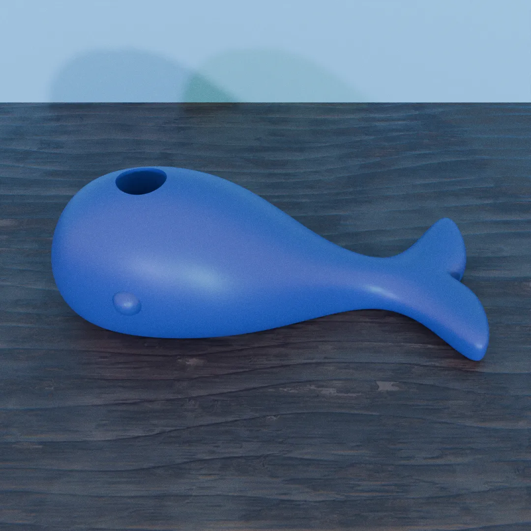 whale pencil holder