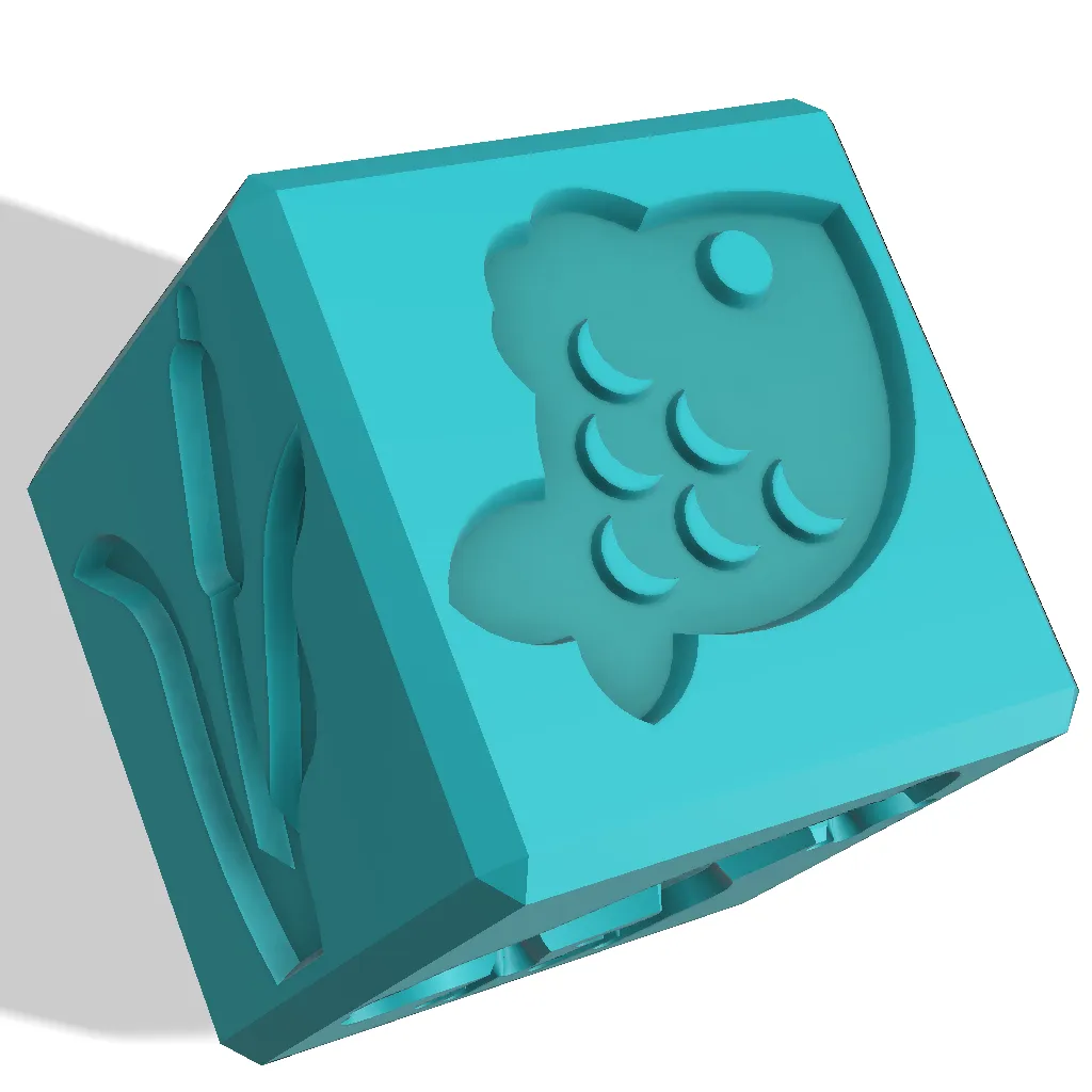 Educational - Cube Pond - for Sensory Play with playdough