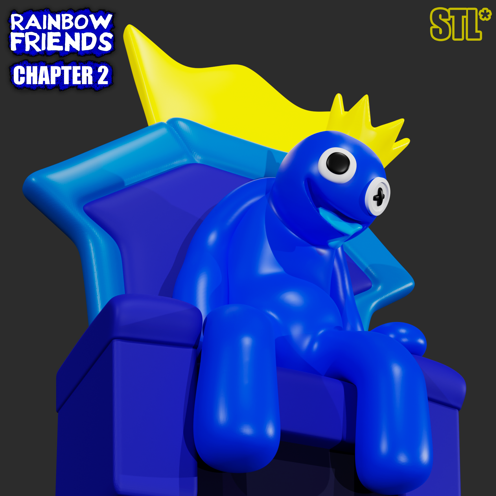 BLUE FROM RAINBOW FRIENDS CHAPTER 2 ODD WORLD, ROBLOX GAME