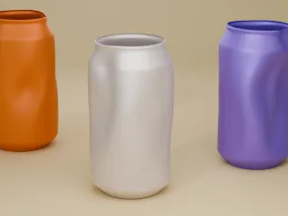Crushed Can - Vase & Pen Holder (Set of 3)