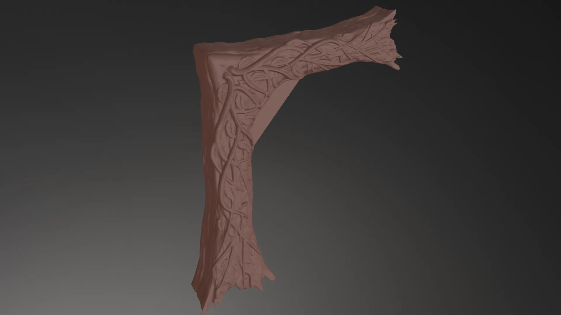 Corner Clamp Mirror/Picture Frame -Leaves and Vines