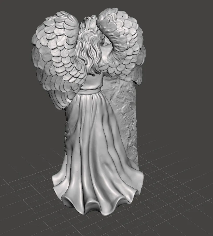 Weeping Angel  it broke our hearts Garden Statue