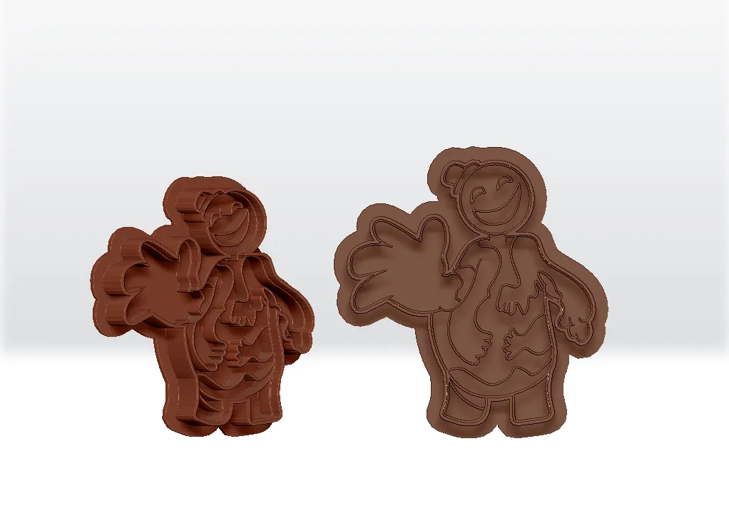 Doey the doughman Cookie cutter STL 3D Model Poppy Playtime
