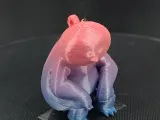 Low poly sloth keychain-4