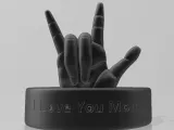 "I love you" Sign Language Jewelry Holder-3
