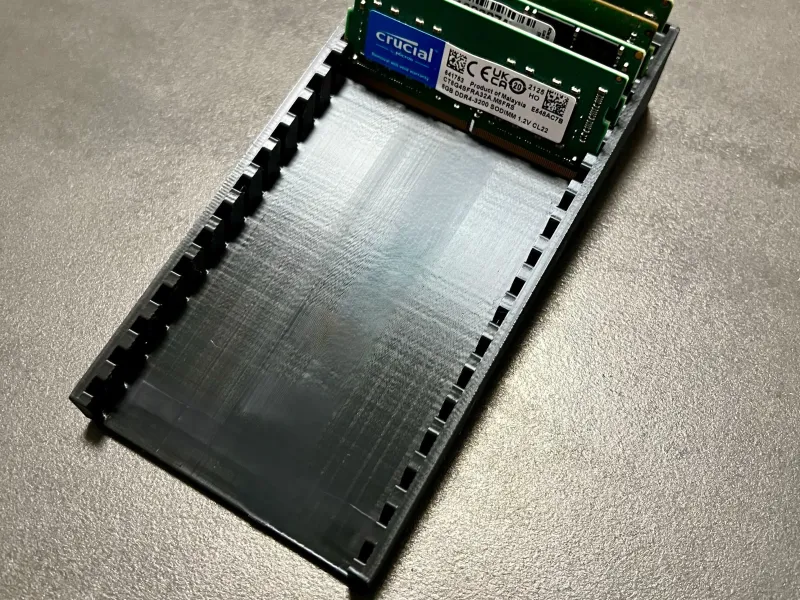 soporte para memoria ram ddr 2-3 de pc portátil, fácil de imprimir