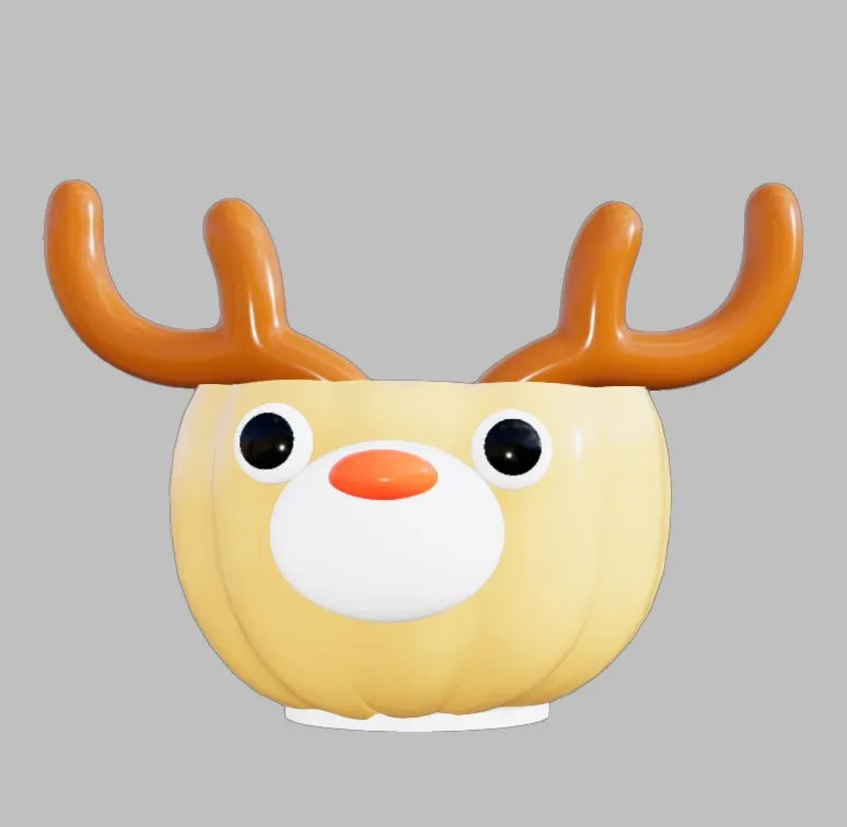 Xmas Deer Cup or Pen-holder