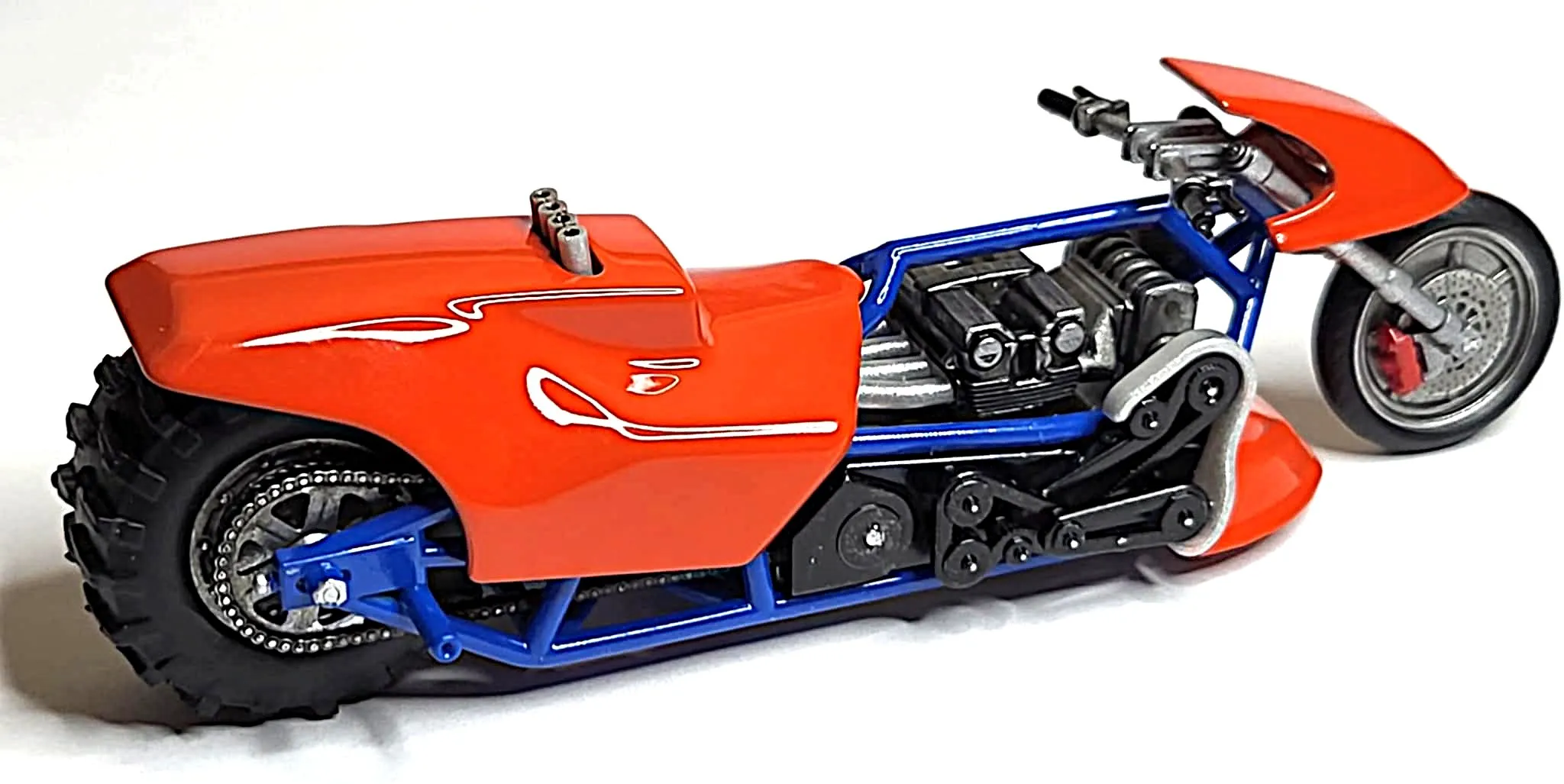 Top fuel Dirt dragster motorcycle Scale 1:25-4