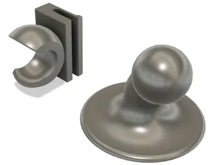 Blind spot mirror holder - adjustable