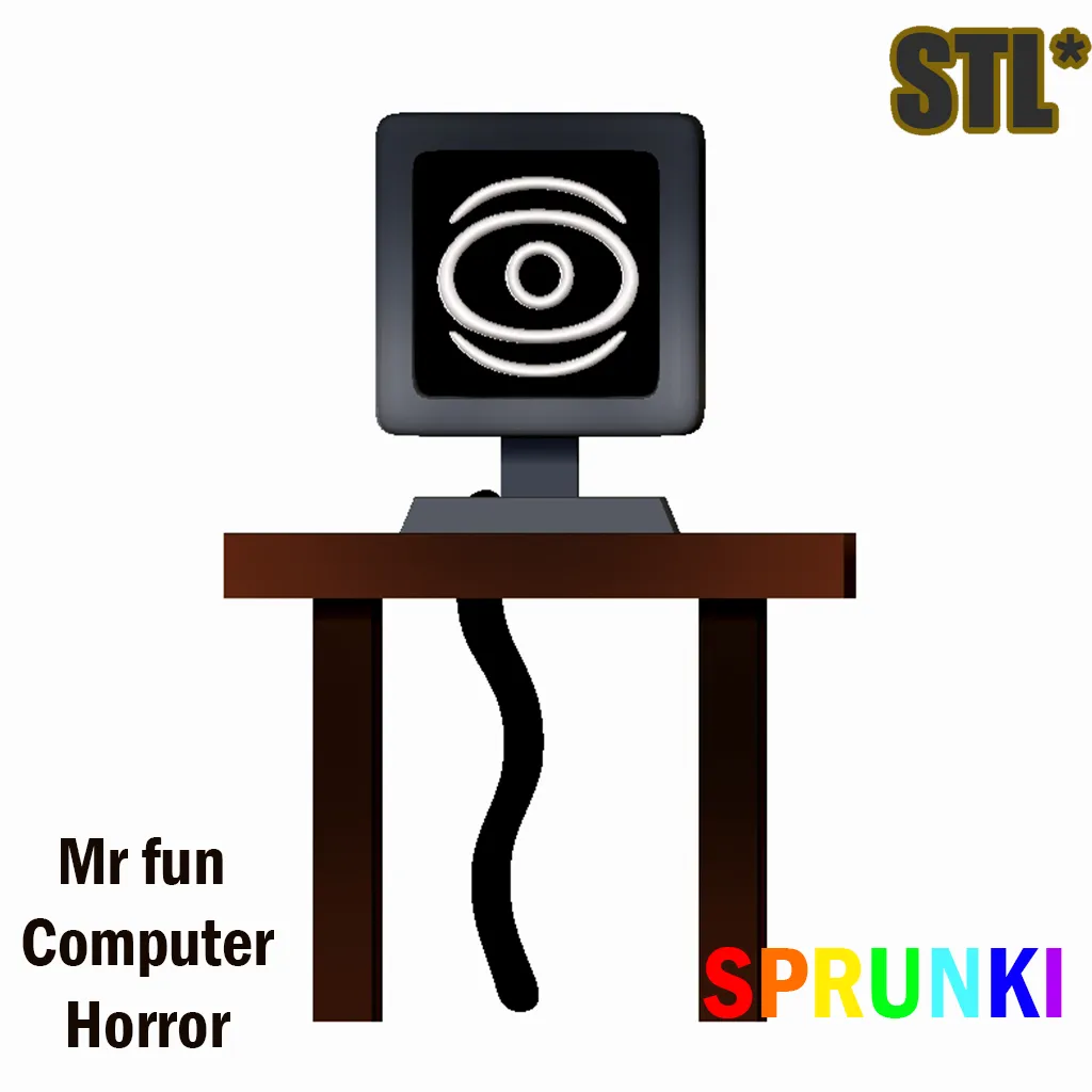 Other STL Download Sprunki Incredibox Mr fun computer Horror STL 3D