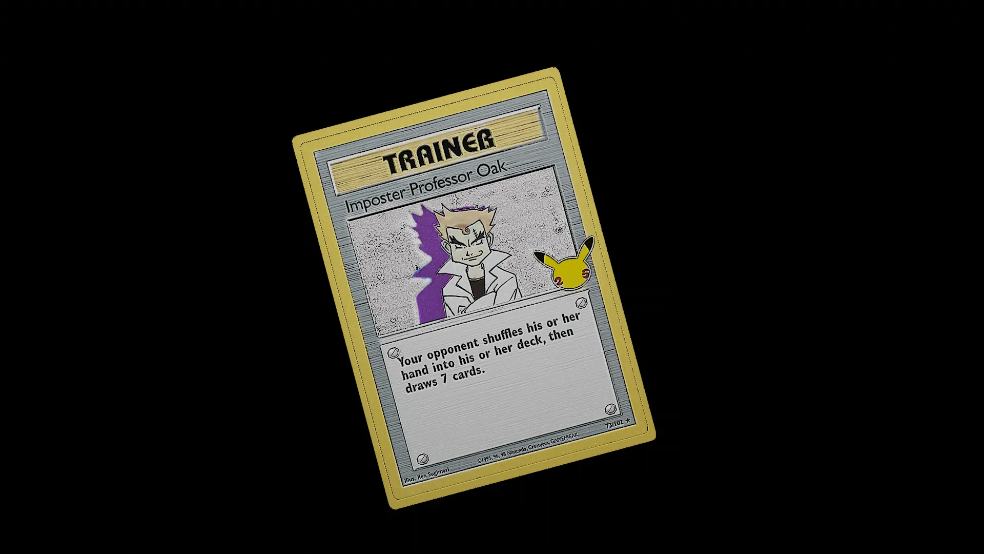 Imposter Professor Oak - rare Pokemon card