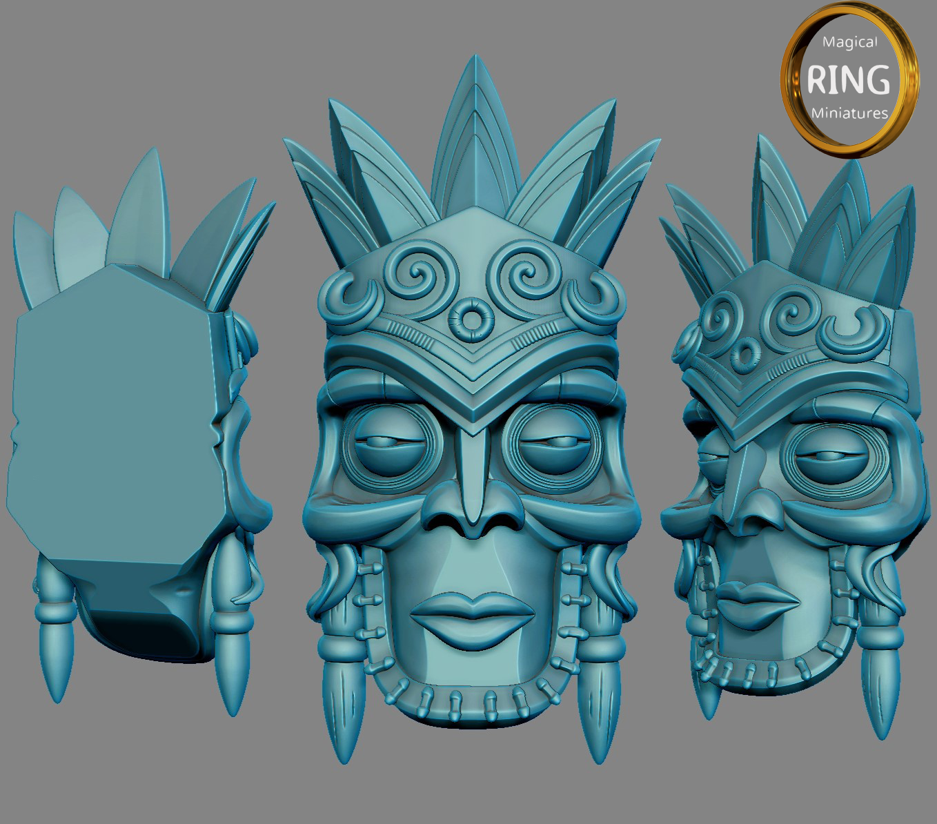 tiki Mask | 3D models download | Creality Cloud