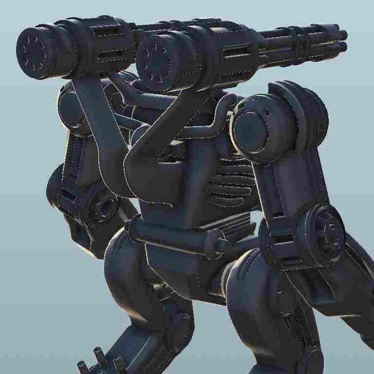 Drikke sig fuld essens Hensigt Robot Bi-guns - sci-fi science fiction future 40k scenery